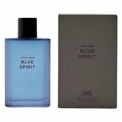 ZARA Man Blue Spirit Eau de Toilette 90 ml Spray Tangerine Amber NEU & VERSIEGELT