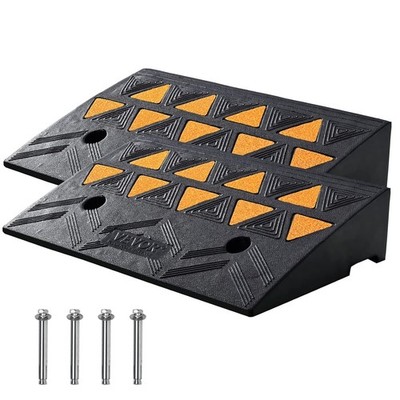 2stk Türschwellenrampe Gummi Rampe Stabil 10.5 cm Rollstuhlrampe Schwellenrampe