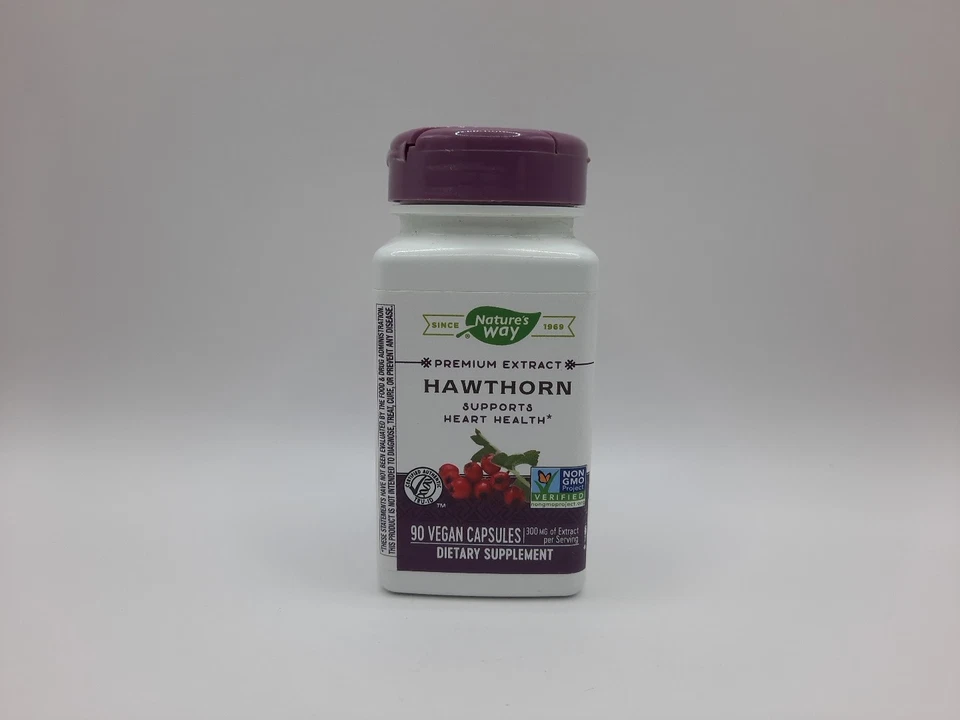 Extracto Premium de Espino Nature's Way 90 Cápsulas Veganas Apoya el Corazón EXP 03/2026 Foto 2 de 4