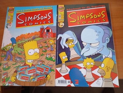 4 mal SIMPSONS Comics TOP ZUSTAND   für 12   incl. Porto Pack B 14