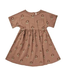 NWT Rylee and Cru girls Kat Sunflower Dress 100% Cotton Size 6-7