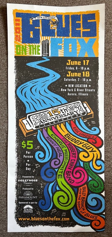 BLUES ON THE FOX BANNER 2011. 12x30. Buddy Guy, Robert Cray, Musselwhite!