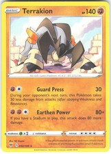 Carta Pokemon Terrakion 092/185 Vivid Voltage quasi nuova
