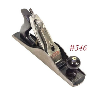 #ad older STANLEY TOOLS Jr Jack 5 1 4 woodworking plane w V logo cutter $85.00
