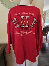 Express Athletique Vintage 90s EXP Red Sweats...