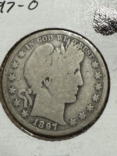 1897-O Barber Half Dollar, Key Date, Nice Condition, Free shipping