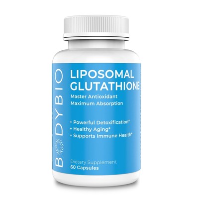 BodyBio Liposomal Glutathione - Brain Health, Anti-aging, Immune Health, Detox