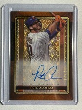 2020 Topps Tribute Iconic Perspectives Auto Orange #IPPA PETE ALONSO /25