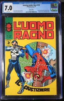 Amazing Spider-Man #129 CGC 7.0 Italian 1st Edition BEAUTIFUL rare in this grade