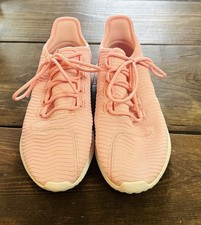 adidas Pink Girls' Low Top Breathable Knit Lace Up Sneakers