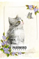 Passwort Tracker Logbuch 120 Seiten Vintage Katze Organizer