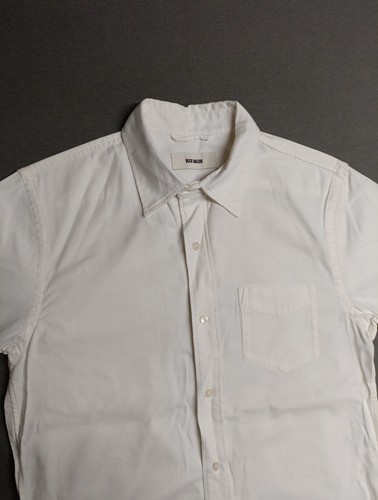 Buck Mason Shirt Mens Size Small S Draped Twill Button Up White EUC ๐ - Picture 2 of 9