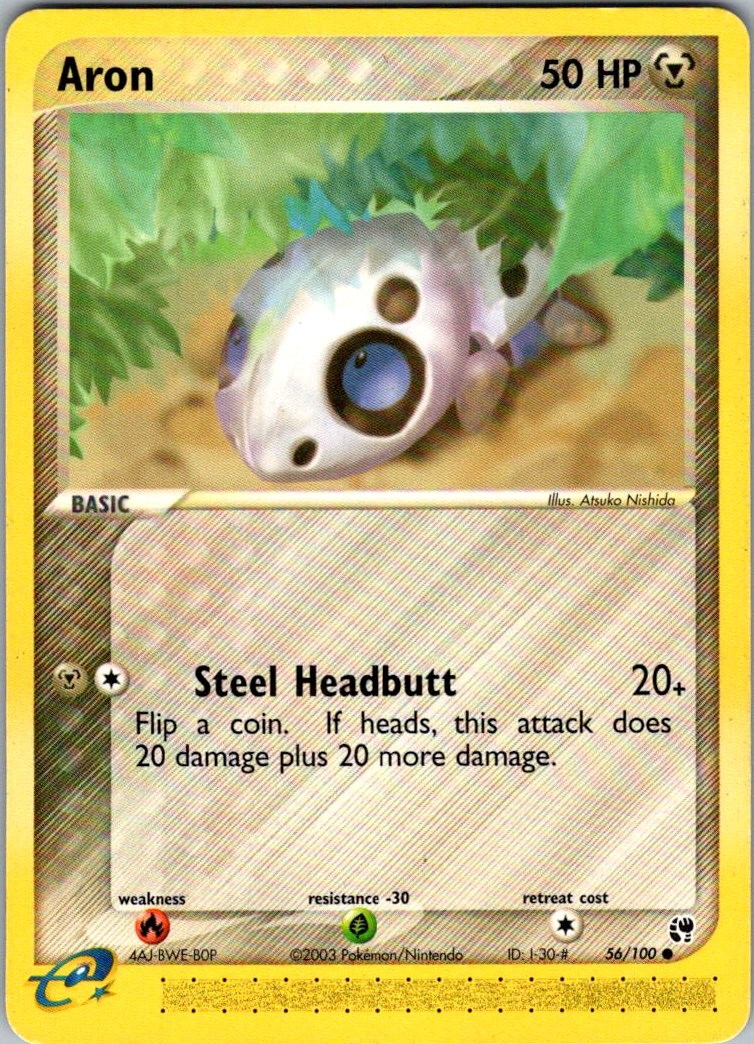 Aron 56/100 Common Sandstorm Pokemon