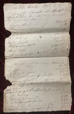 1819 MIDDLEBOROUGH MA THOMAS NELSON FAMILY ARCHIVE GENEALOGY PROBATE LEGAL