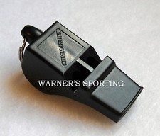WARNER SPORTING COMMANDER SPORT  SAFETY PEALESS WHISTLE BLACK with free Lanyard