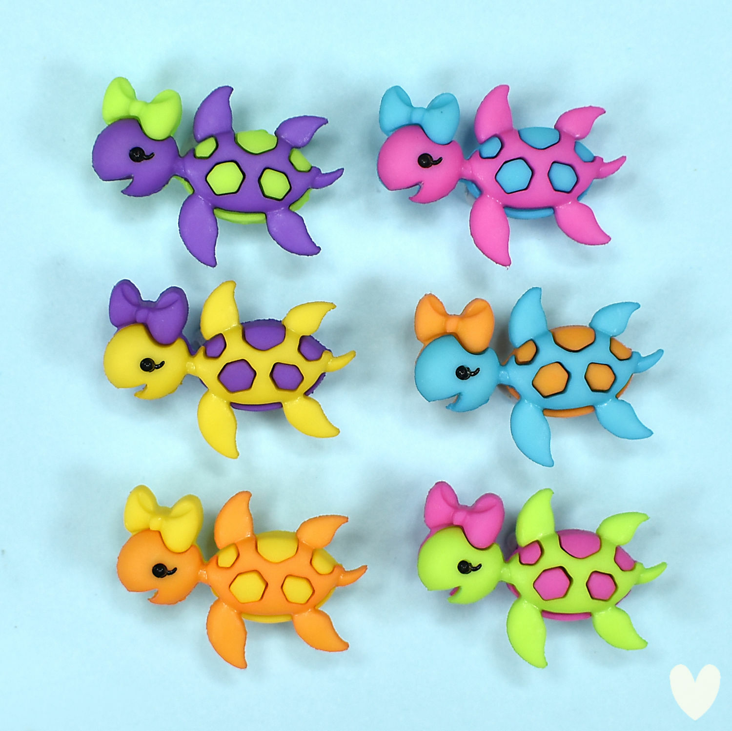 DRESS IT UP Buttons Turtle Power 11395 - Fish Sea Life Seahorse Turtle Ocean