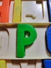 Fisher Price School Day Desk REPLACEMENT MAGNETIC Alphabet Letter  P  Vtg 1972