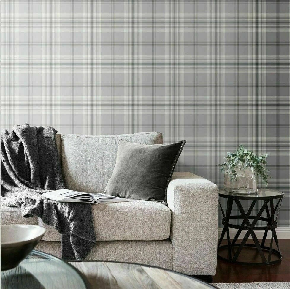 Light Grey Wallpaper Living Room | Baci Living Room