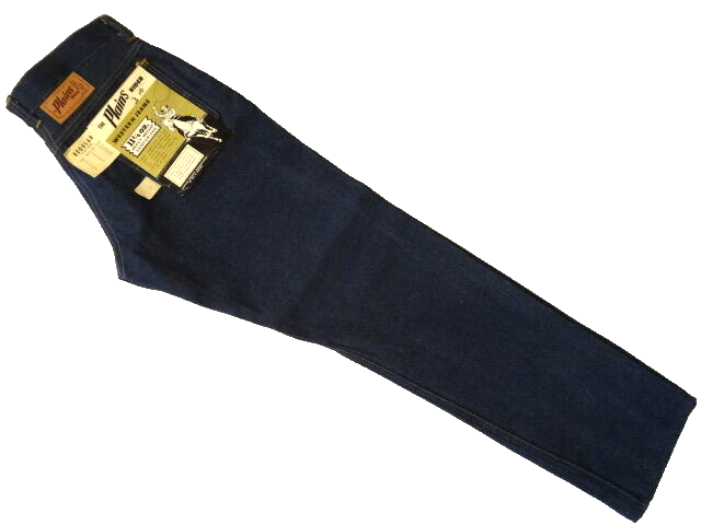 Vtg 60s ELY & WALKER The Plains RIDER Indigo Denim Pant Jeans 27 x