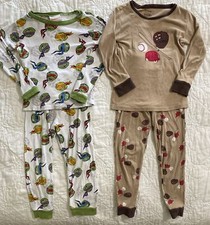 Boy's 4 Piece Long Sleeve Pajama Sets, Size 6, Snug Fit Cotton, Baseball Ninja
