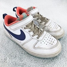 Nike Court Borough Low 2 BQ5451-112 Sneakers White/Purple/Orange Kids Size 1.5 Y