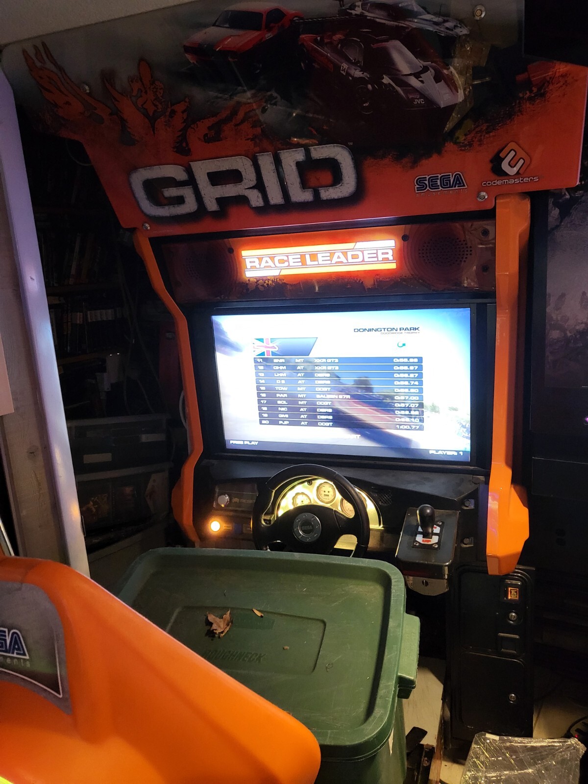 Sega The Grid arcade racing game realistic rare driving arcade game eBay