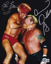 Diamond Dallas Page & Ric Flair Signed WCW 8x10 Photo BAS COA WWE Picture Auto'd