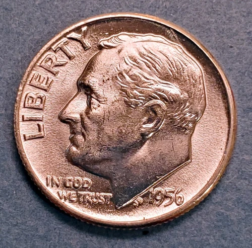 1956 Roosevelt Dime - Brilliant Uncirculated from an original BU roll - 24 sold