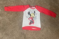 GIRL  S DISNEY RED/GRAY MINNIE MOUSE SWEATSHIRT SIZE 6