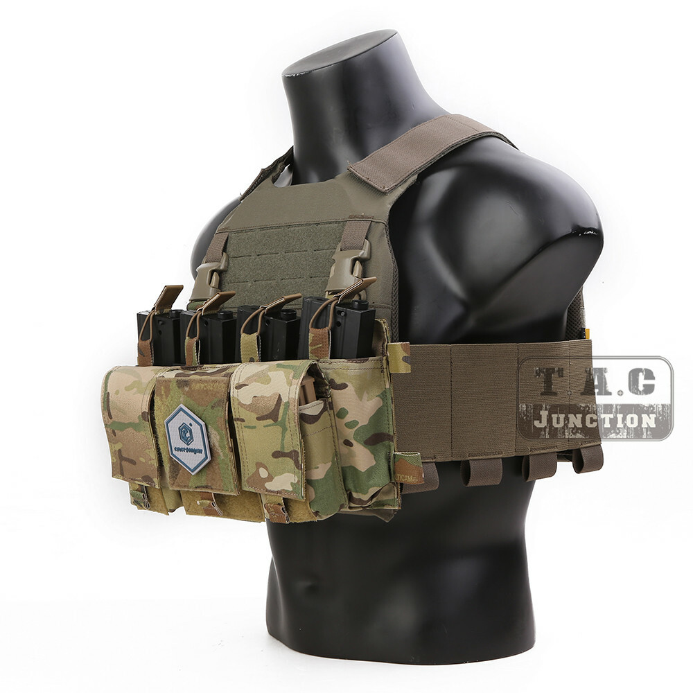 Emerson Tactical QUAD 5.56 Placard Magazine Pouch Swift Clip for 
