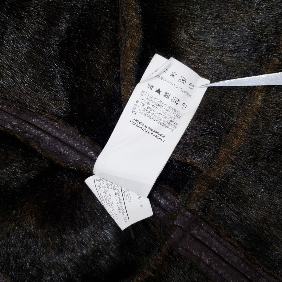 MISS SIXTY 60 Slim Faux Shearling Fur Jacket Zip Doublebreast