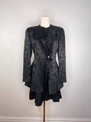 Giorgio Armani Embroidered Black Two-Piece Suit