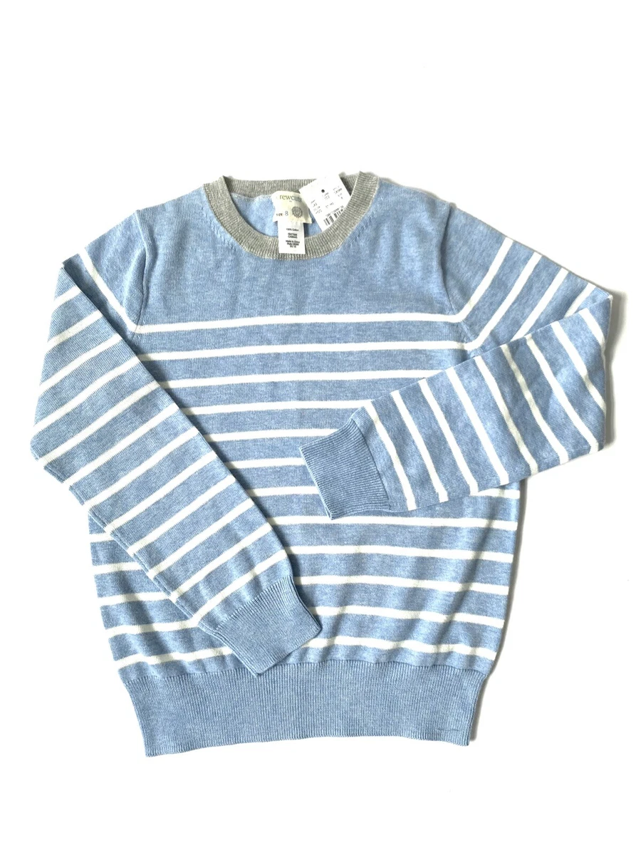 CREWCUTS J CREW Girls Ivory W Gray Raglan Sleeves Full Zip