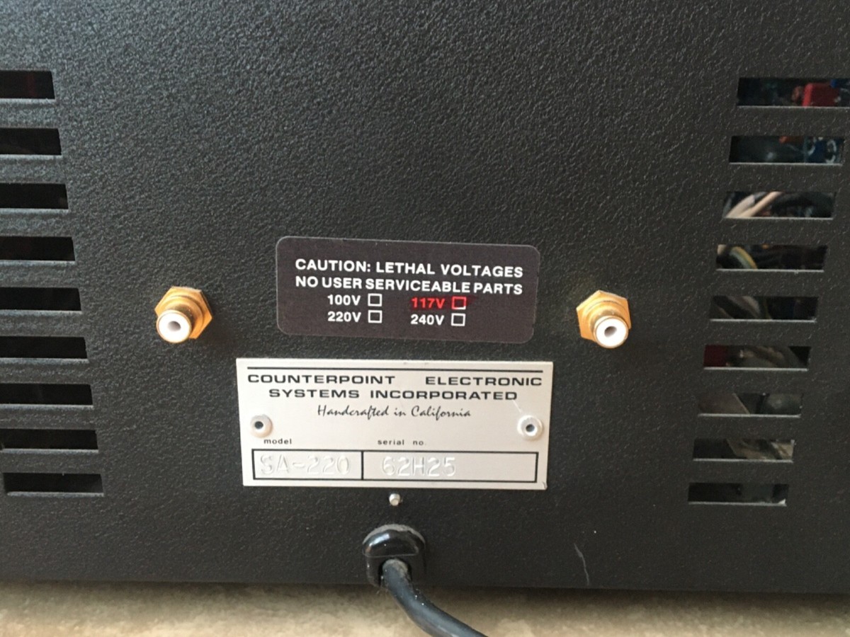 ◆大感謝祭!! COUNTERPOINT SA-220 アンプ m0a9720 カウンターポイント CounterPoint SA-220 パワーアンプ