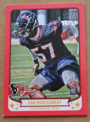 2013 Topps Magic #131 Red Mini 34/50 Sam Montgomery RC