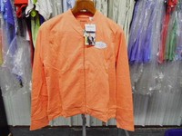 New Women's Danskin Cotton Stretch Jacket...Mango Color and Medium Size