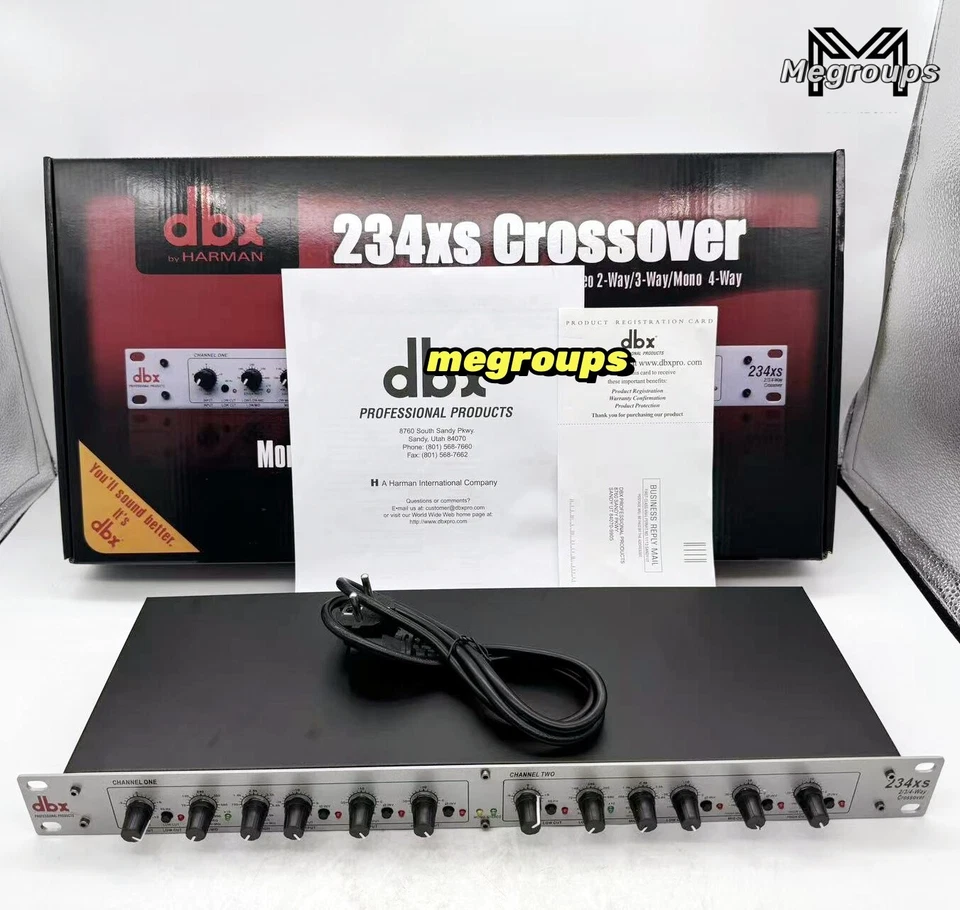 Nuevo EE. UU. dbx 234xs Crossover estéreo 2 vías/3 vías/mono 4 vías 110 V ~ 50/60 Hz Foto 2 de 4