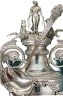 Old Medici  Soup Oyster Ladle Sterling Silver Gorham 1880’s Mono S