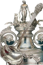 Old Medici Small Soup Oyster Ladle Sterling Silver Gorham 1880’s Mono S