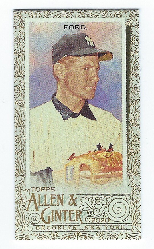 2020 Topps Allen & Ginter MINI GOLD BORDER #62 WHITEY FORD New