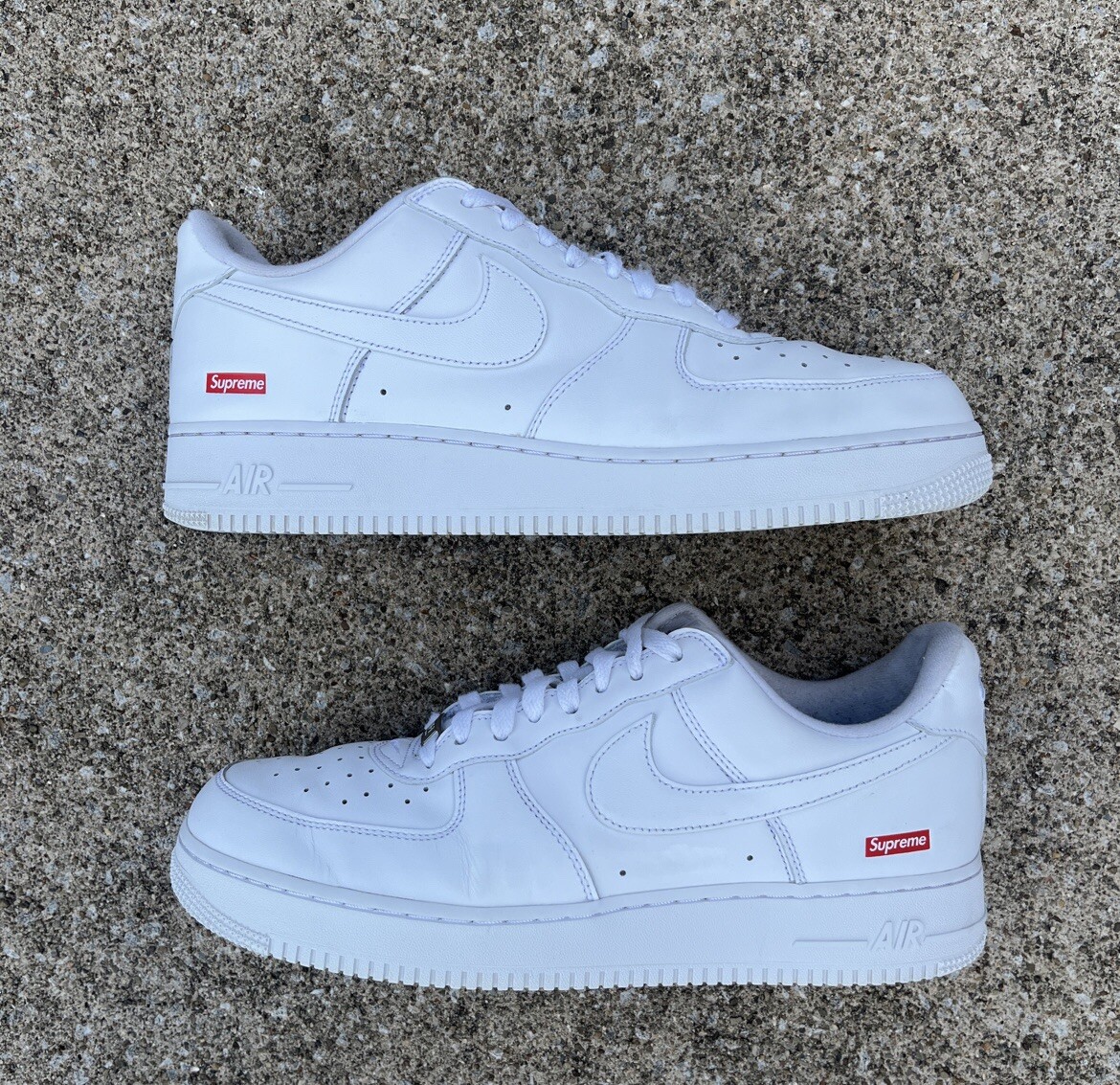 Nike Air Force 1 Supreme Low Box Logo White Size 11.5