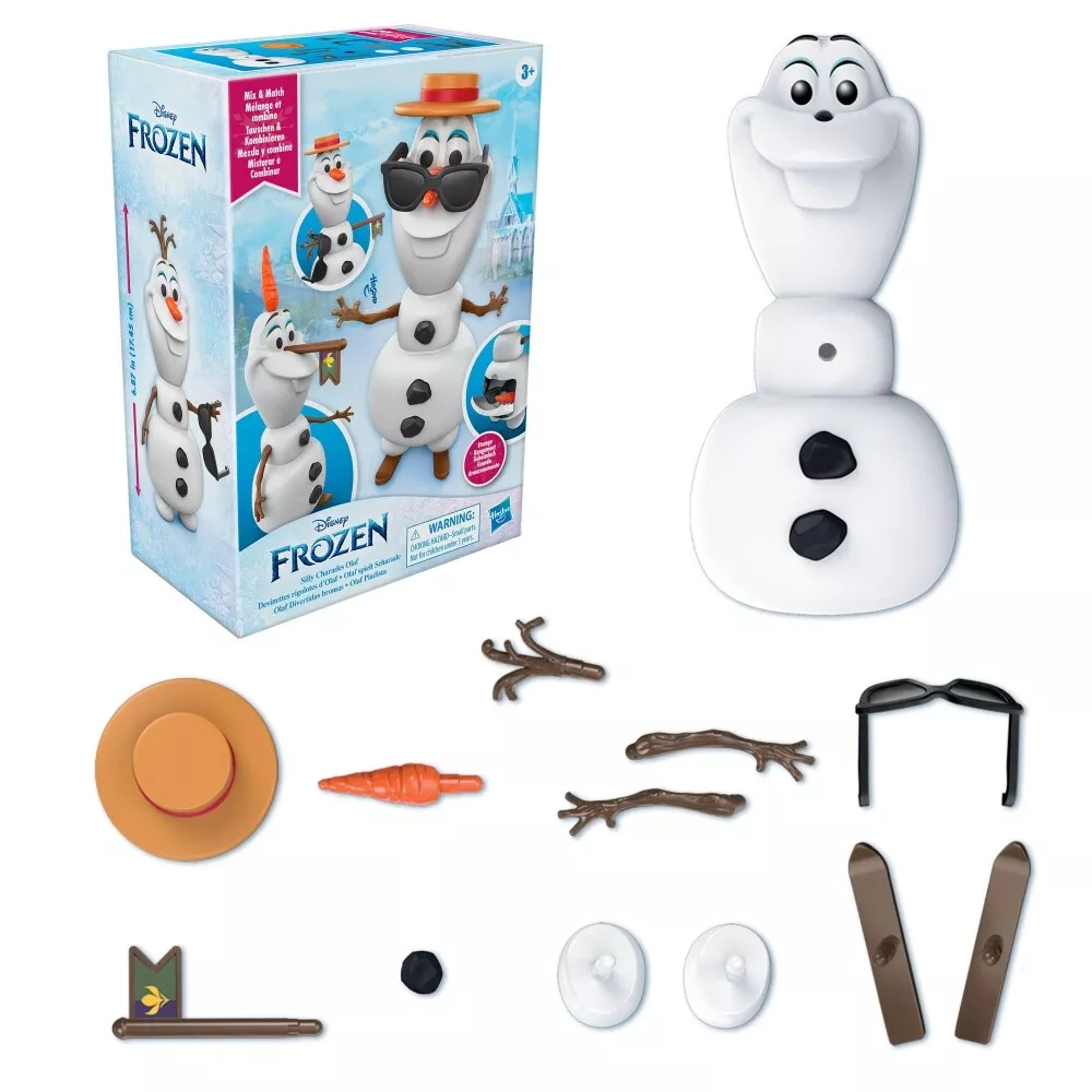 Mattel Disney Frozen 3-Doll Charades Set with Fashion Dolls Anna,Elsa and  Kristoff,Plus Posable Olaf Figure and 12 Accessories from Disney's Frozen 2