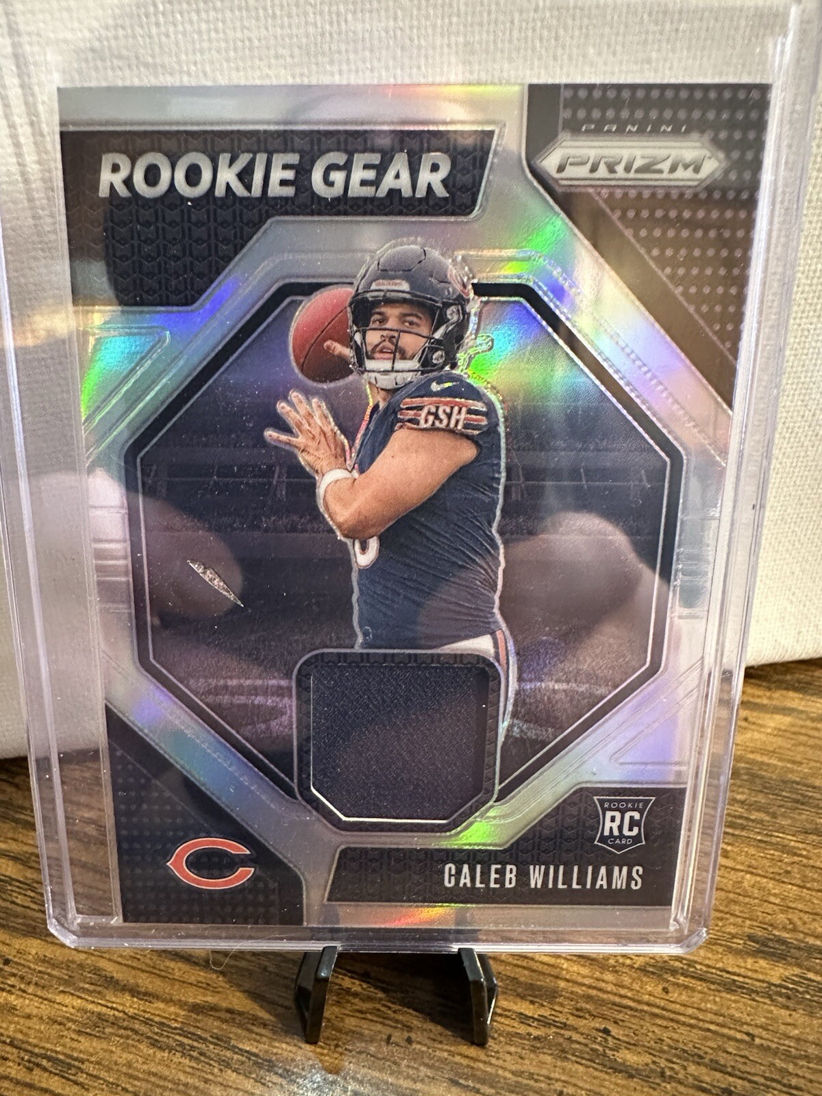 2024 Panini Prizm - Silver Rookie Gear #RG-CWS Caleb Williams (MEM, RC) Bears