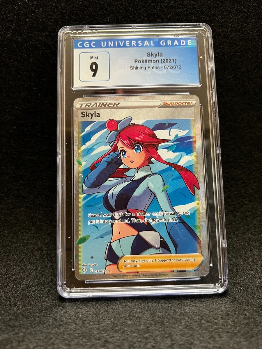 ぽろん Pokemon SKYLA 072/072 (Full Art Trainer) Shining Fates - CGC 9 | eBay