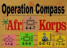 Variant Counters Operation Compass  Afrika Korps (Avalon Hill), New Map Art!