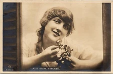 DRINA VERCHESI : BRITISH BEAUTY & ACTRESS : ROTARY PHOTO : RPPC