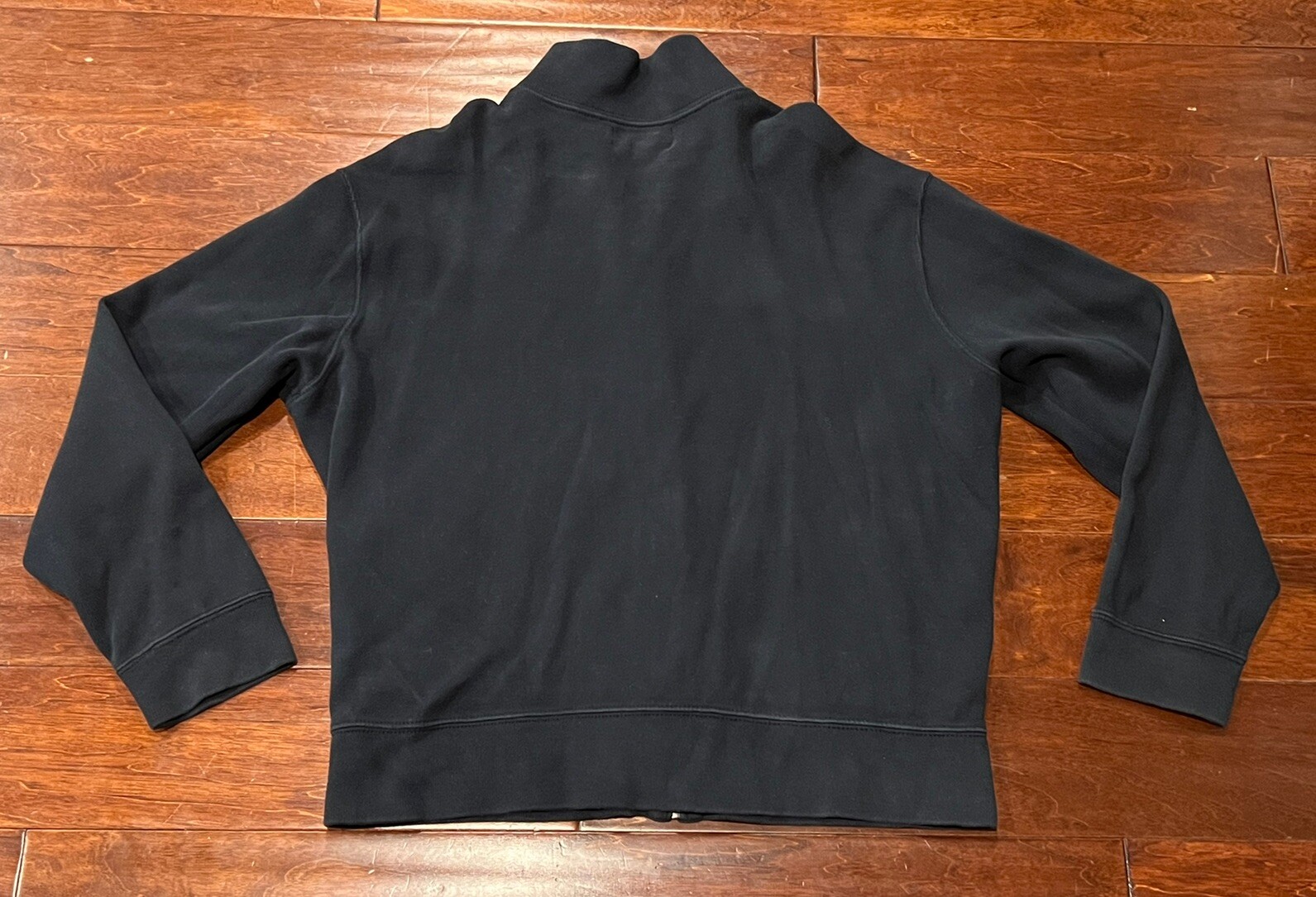 Maglione Polo Ralph Lauren Blu Rosso Pony Da Uomo Cerniera Media Pile 2 Tasche