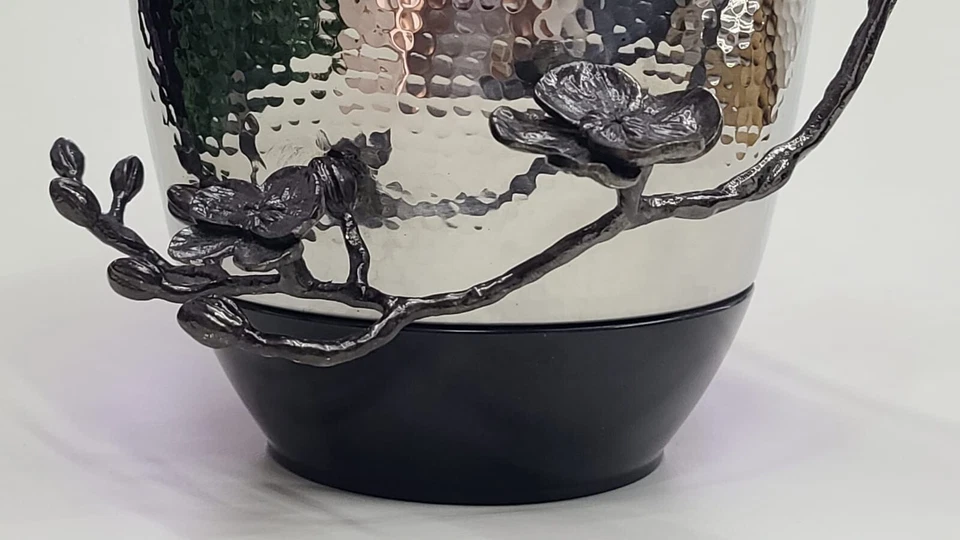 Michael Aram Black Orchid Medium Marble Vase Silver - image 4 of 4