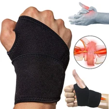 Wrist Hand Brace Support Thumb Carpal Tunnel Sprain Arthritis Sports Right Left