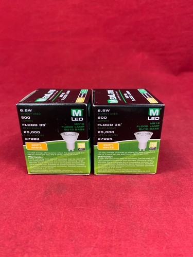 NEW MaxLite LED MR16 Dimmable 6.5 Watt 50W Bright FLOOD LIGHT(2PACK) 19389-032 - Picture 3 of 5